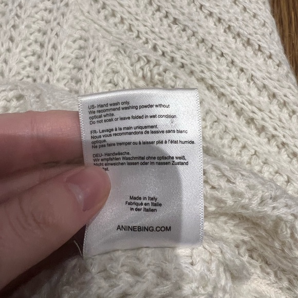 Anine Bing Cream Knit Sweater - Picture 7 of 7